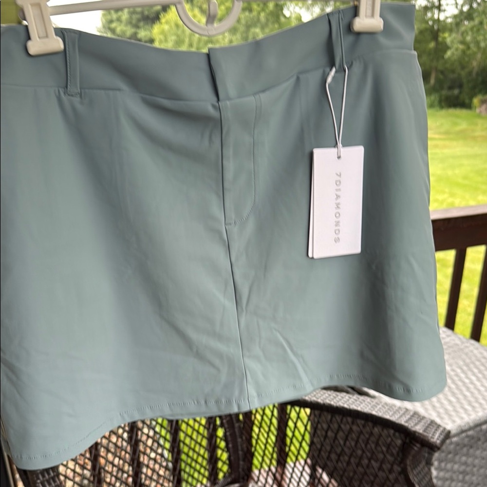 7 Diamonds Mini Skort in the color ocean